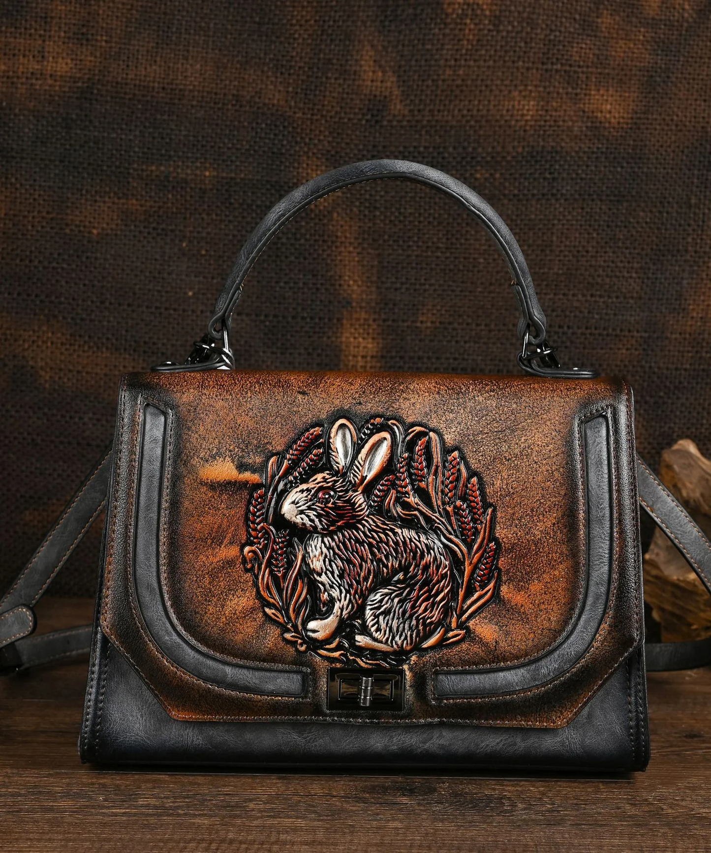 Fashion Handmade Rabbit Embossed Tote Bag