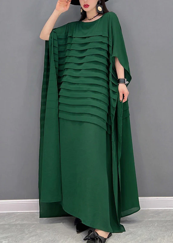 Long Boho Batwing Sleeve Dress