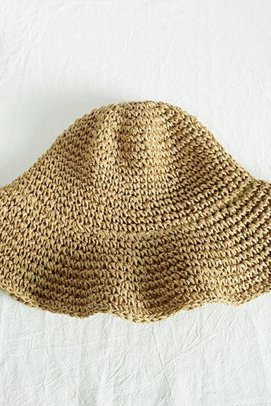 Women's Travel Sunscreen Folding Straw Hat