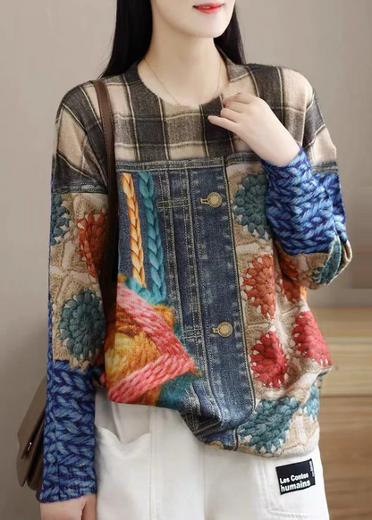 Women's Plus Size Printed Pullover