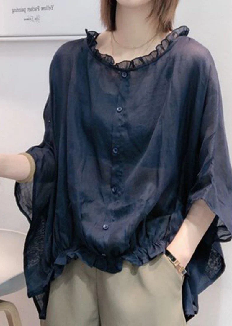 Loose Bat Sleeve Shirt Versatile