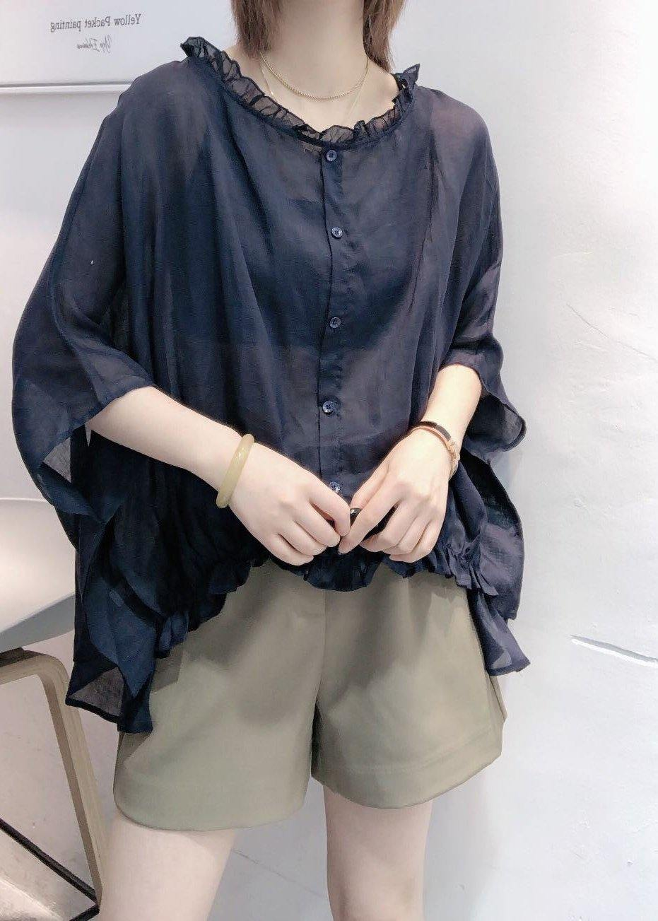 Loose Bat Sleeve Shirt Versatile