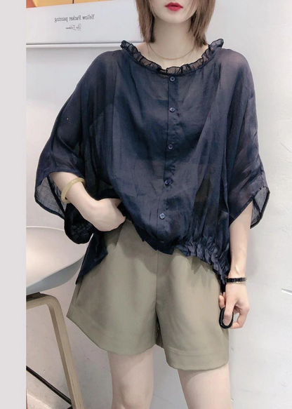 Loose Bat Sleeve Shirt Versatile