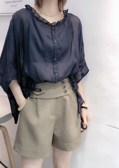 Loose Bat Sleeve Shirt Versatile