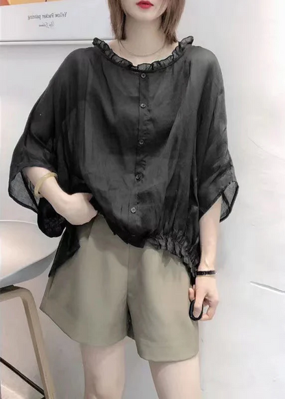 Loose Bat Sleeve Shirt Versatile