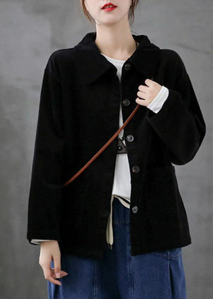 Loose Top Long Sleeve Corduroy Jacket