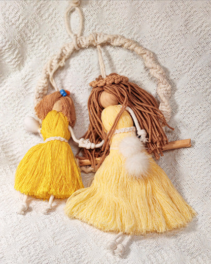 DIY Sisters Dolls Decorative Pendant Elf