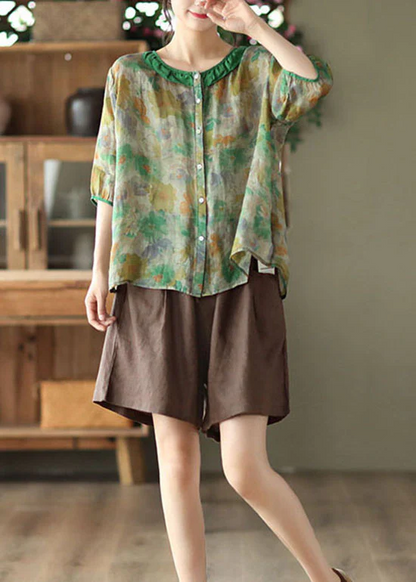 Linen Shirt Short Sleeve