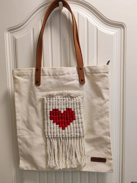 DIY Handmade Love Canvas Bag