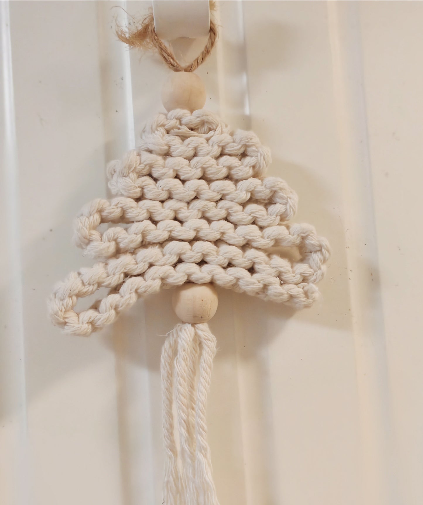 DIY Beige Small Christmas Tree Decoration Hanging