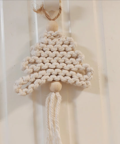 DIY Beige Small Christmas Tree Decoration Hanging