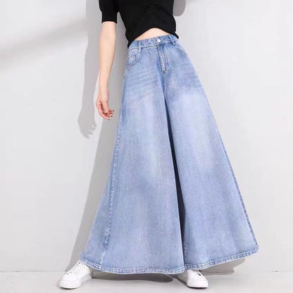 High Waisted Wide Leg Jeans Jeans Light Blue