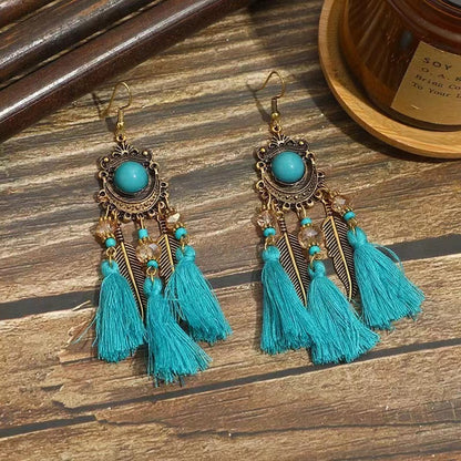 Bohemian Vintage Long Tassel Earrings