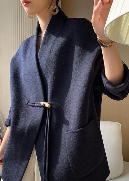 Fashionable Drawstring Pocket Jacket