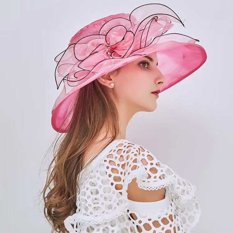 Handmade Floral Decorative Sun Hat