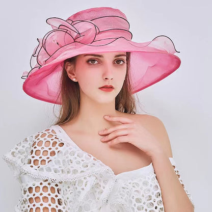 Handmade Floral Decorative Sun Hat