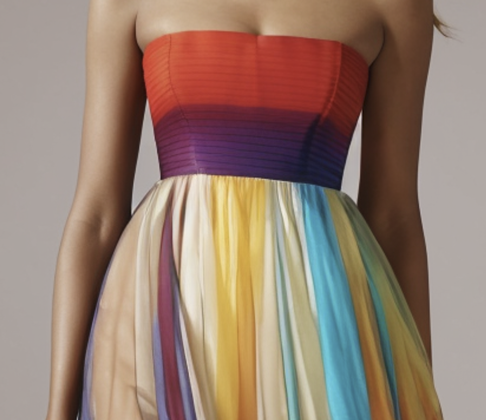 Sheath colourful dress