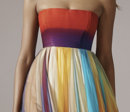 Sheath colourful dress