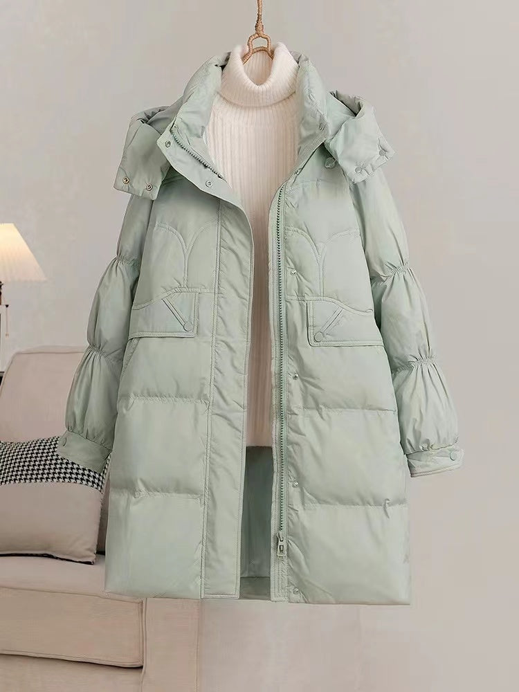 Fashion Long Down Jacket Coat