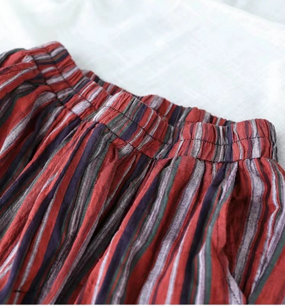 Clashing Stripes Resort Cotton Pants