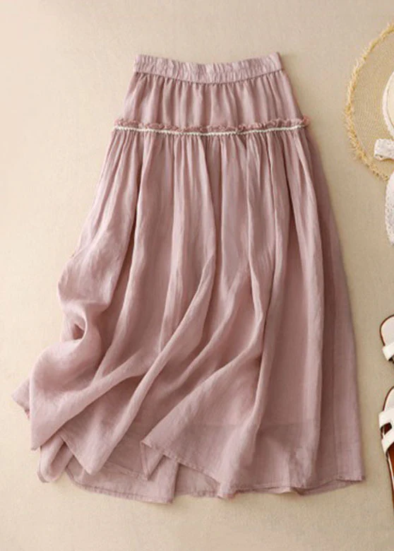 Fashion Ruffle Patchwork Pleated Skirt