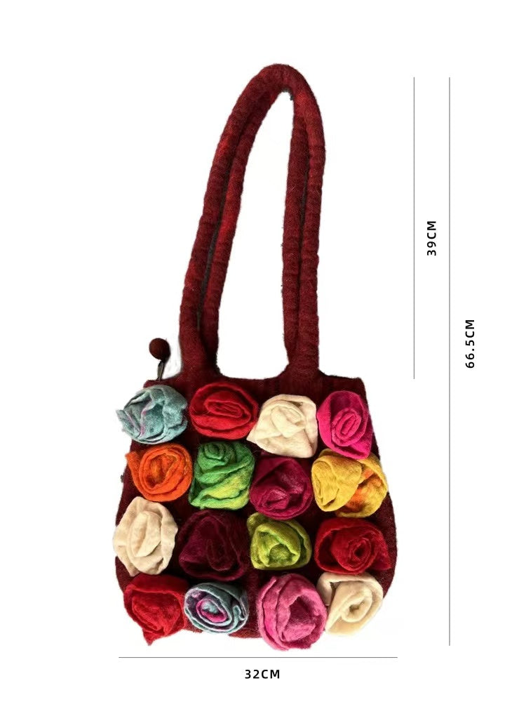 Peplum Rose Single Room Bag