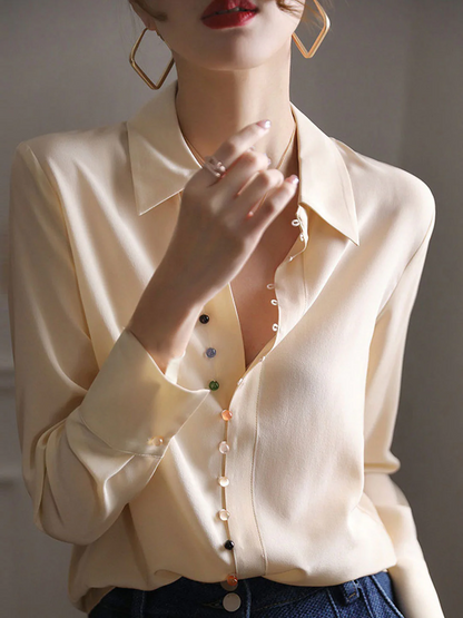 Women's Vintage Lapel Shirt