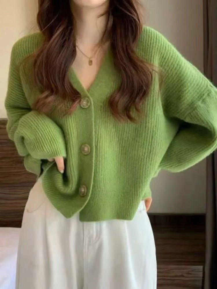 Casual Cardigan Long Sleeve Knitted Sweater