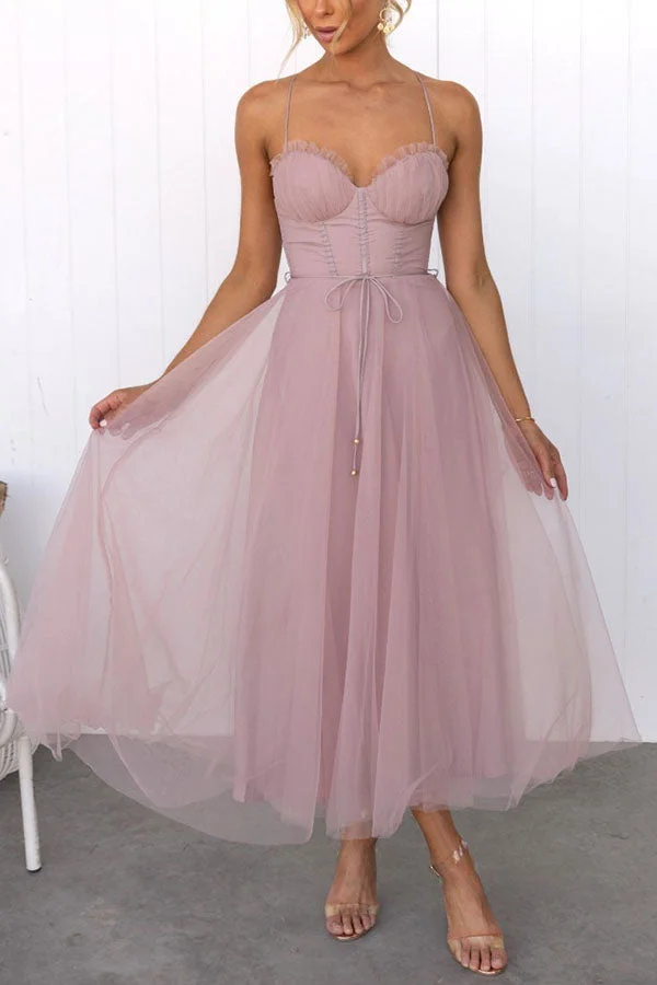 Chiffon Halter Party Extra Long Dress