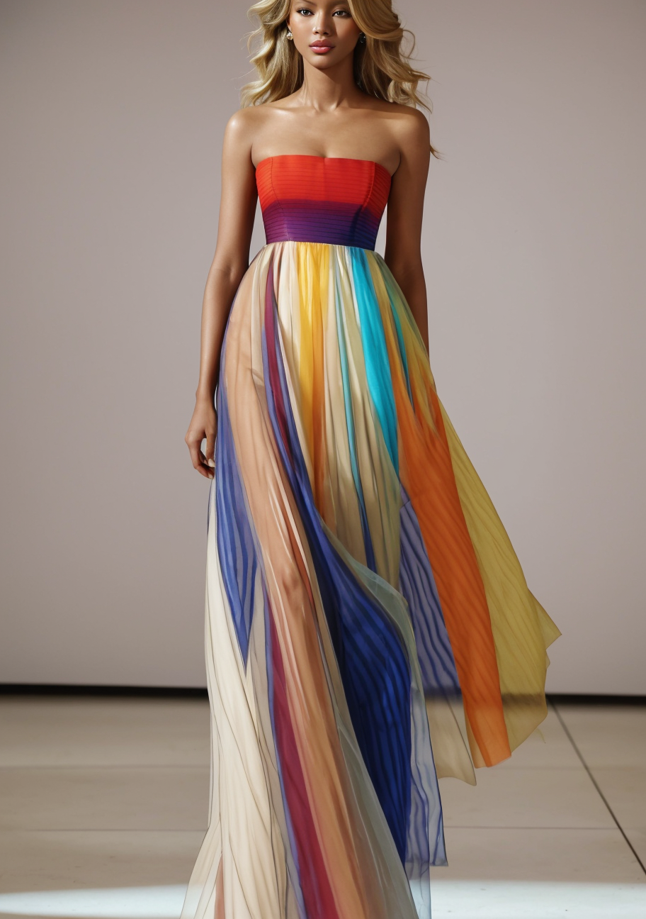 Sheath colourful dress