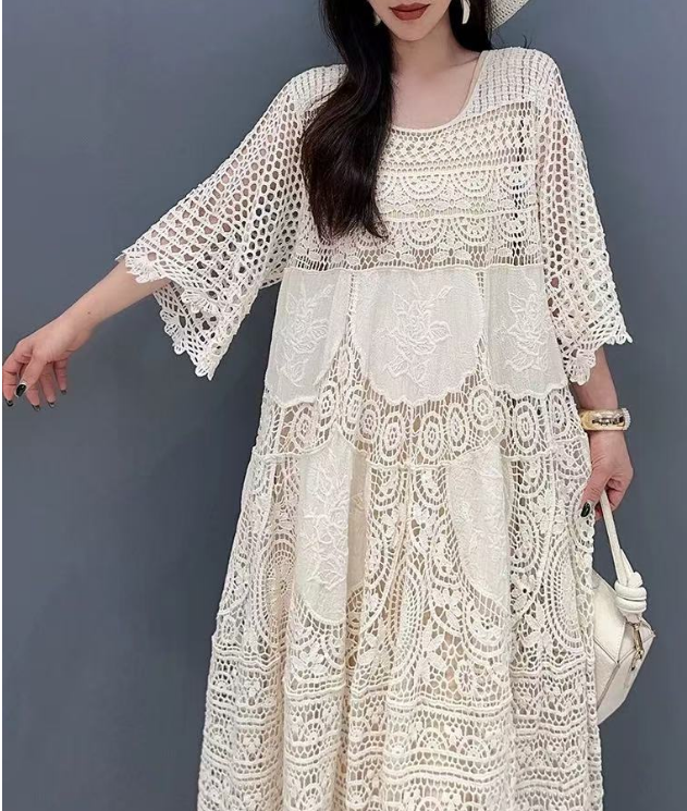 Women's Classic Hollow Out Lace Dresses