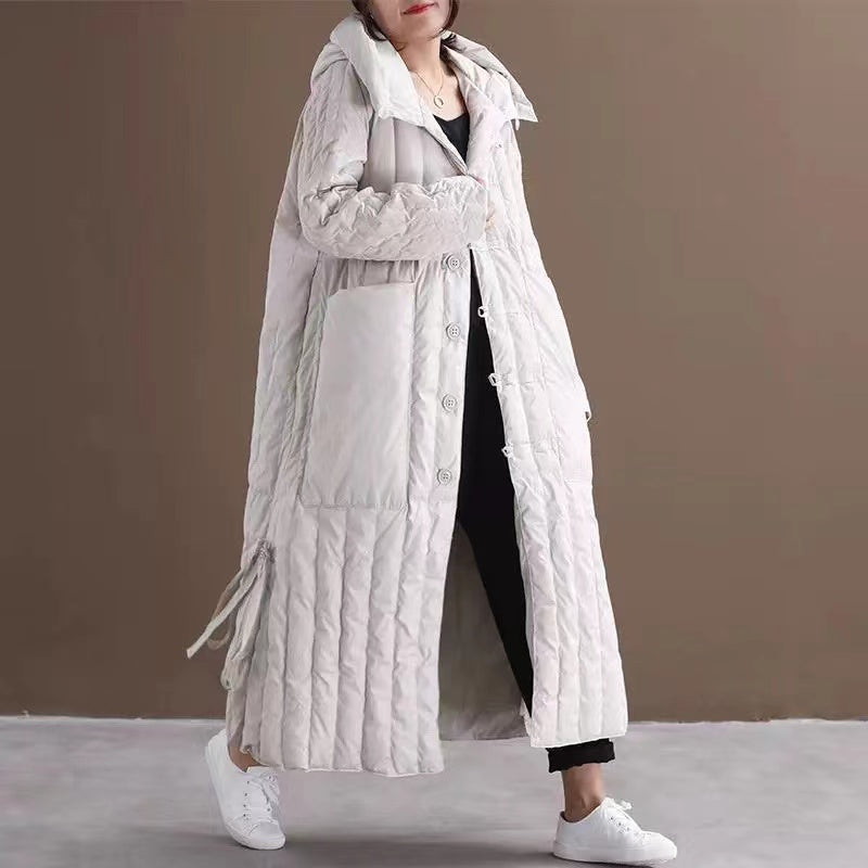 Plus Size Hooded Cardigan Jacket with Big Pockets