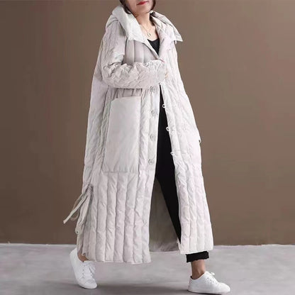 Plus Size Hooded Cardigan Jacket with Big Pockets