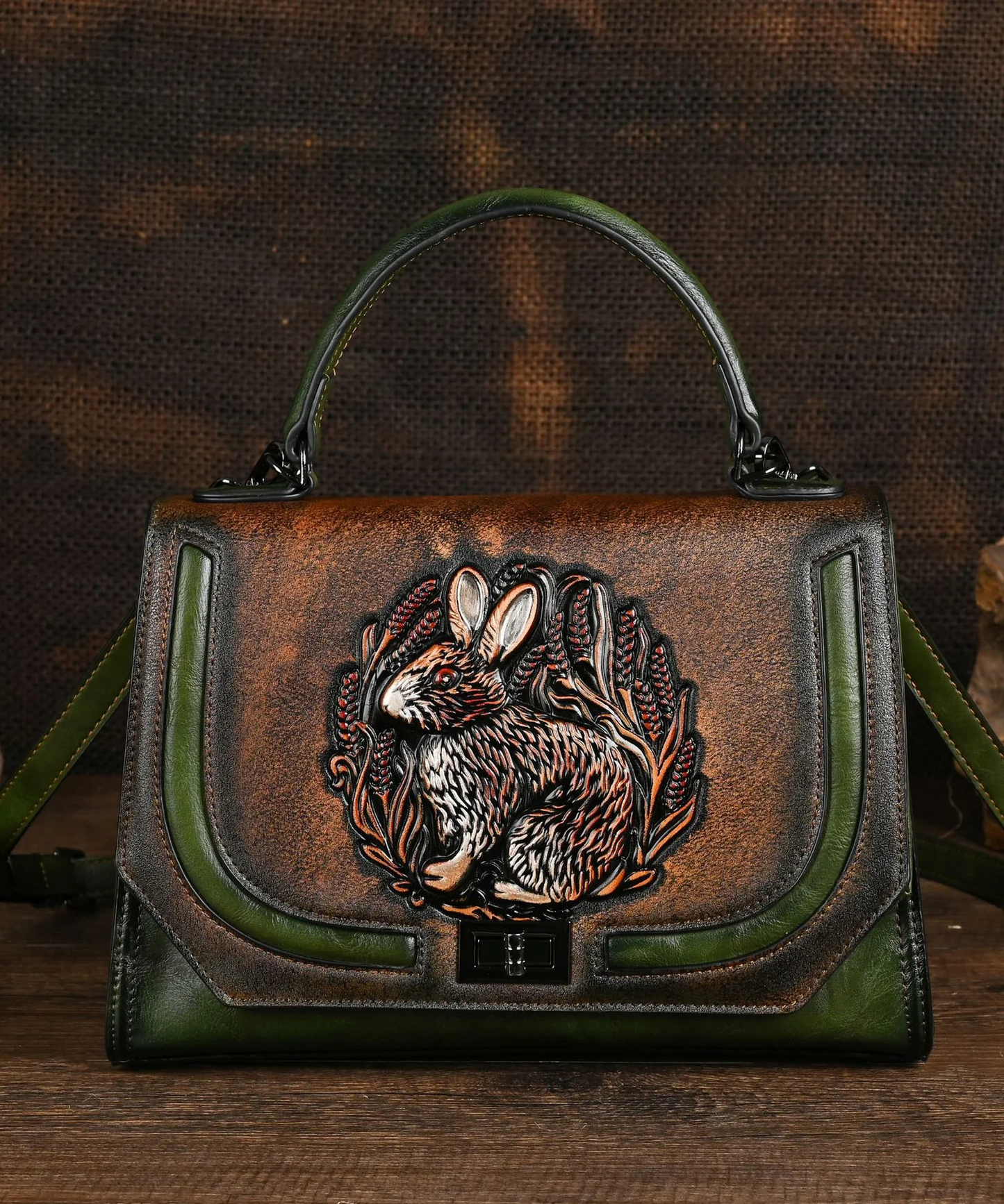 Fashion Handmade Rabbit Embossed Tote Bag