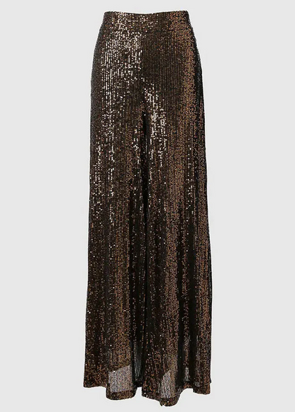 Casual Sequin Wide Leg Pants