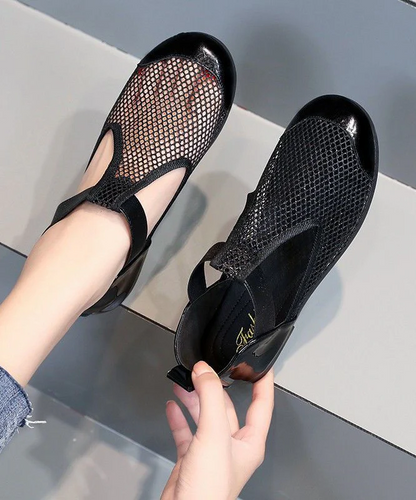 Breathable Mesh Cutout Walking Sandals