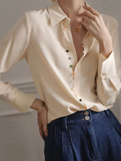 Women's Vintage Lapel Shirt