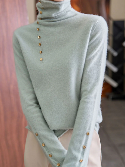 Women's Classic French Turtleneck Sweater