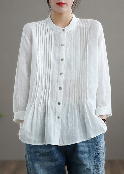 Linen Shirt Tunic Women's Ramie Shirt