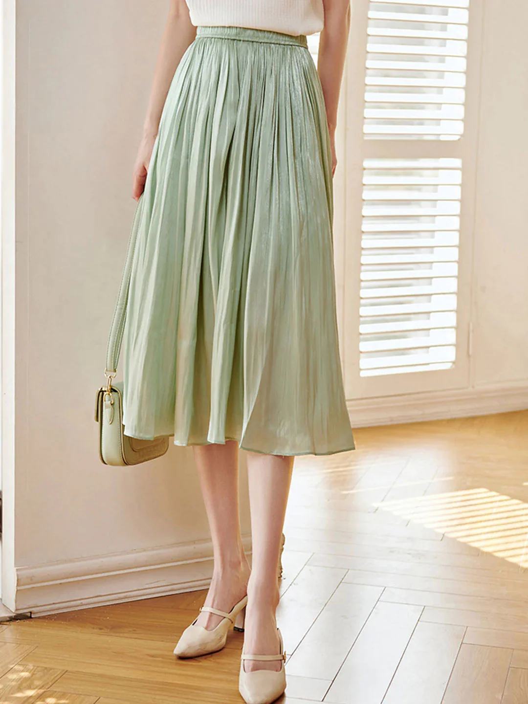 Elegant High Waisted Vacation Long Skirt