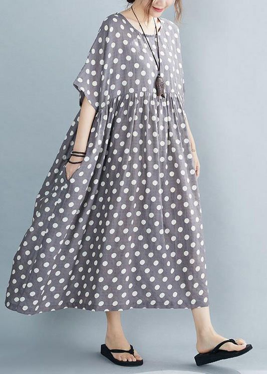 Italian Polka Dot Patchwork Party Dress