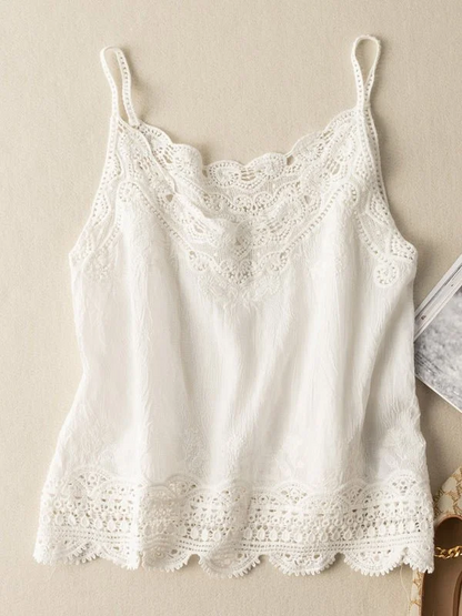 Loose Casual Vintage Lace Camisole