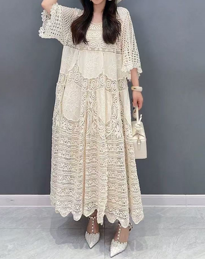 Women's Classic Hollow Out Lace Dresses