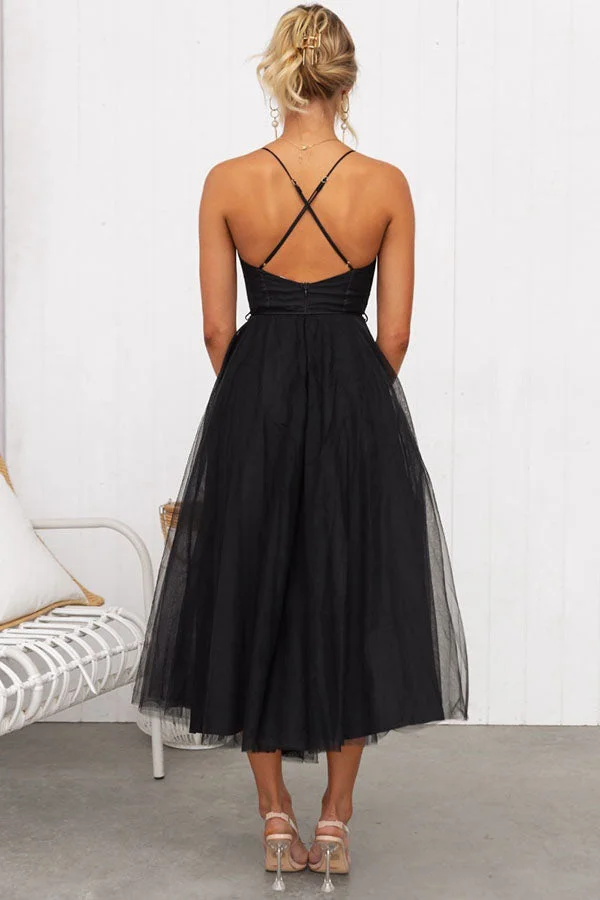 Chiffon Halter Party Extra Long Dress