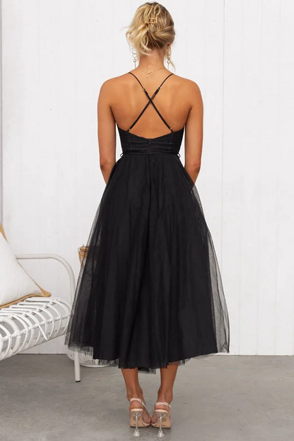 Chiffon Halter Party Extra Long Dress