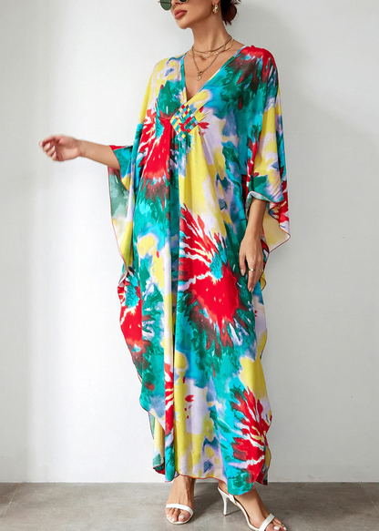 Women's Casual Cotton Printed Gown Dresses