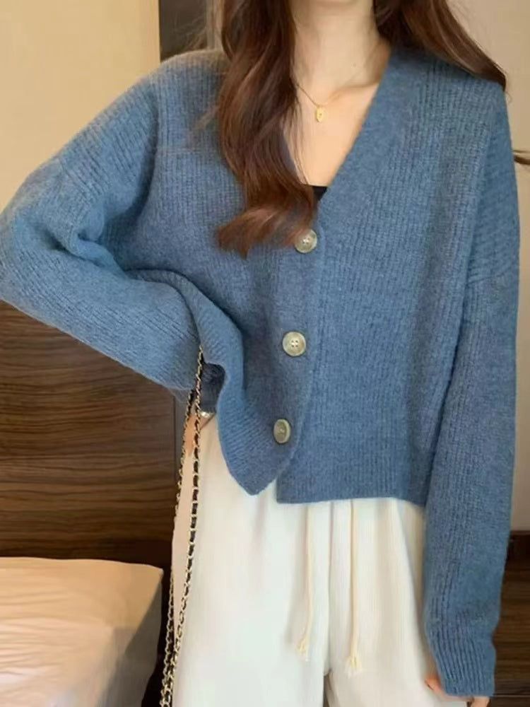 Casual Cardigan Long Sleeve Knitted Sweater