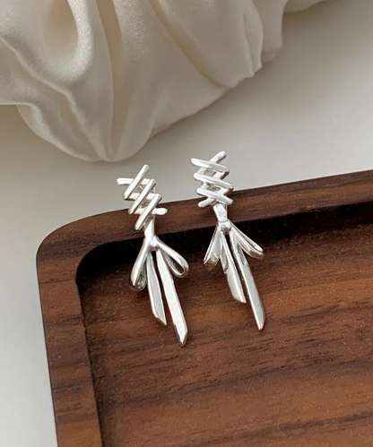 Fashion Sterling Silver Bow Earrings