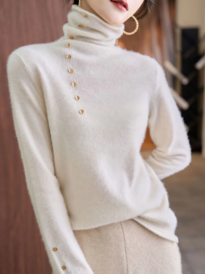 Women's Classic French Turtleneck Sweater